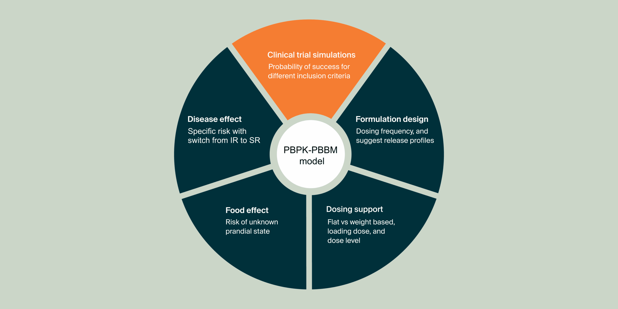 A circular diagram centered around 